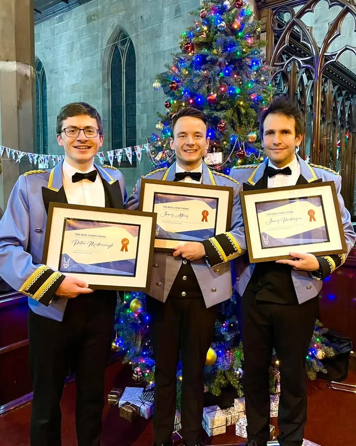 Photograph shared by The KNDS Fairey Band with its update, “Everyone at Faireys would like to wish all of our friends and followers a very happy…”.
