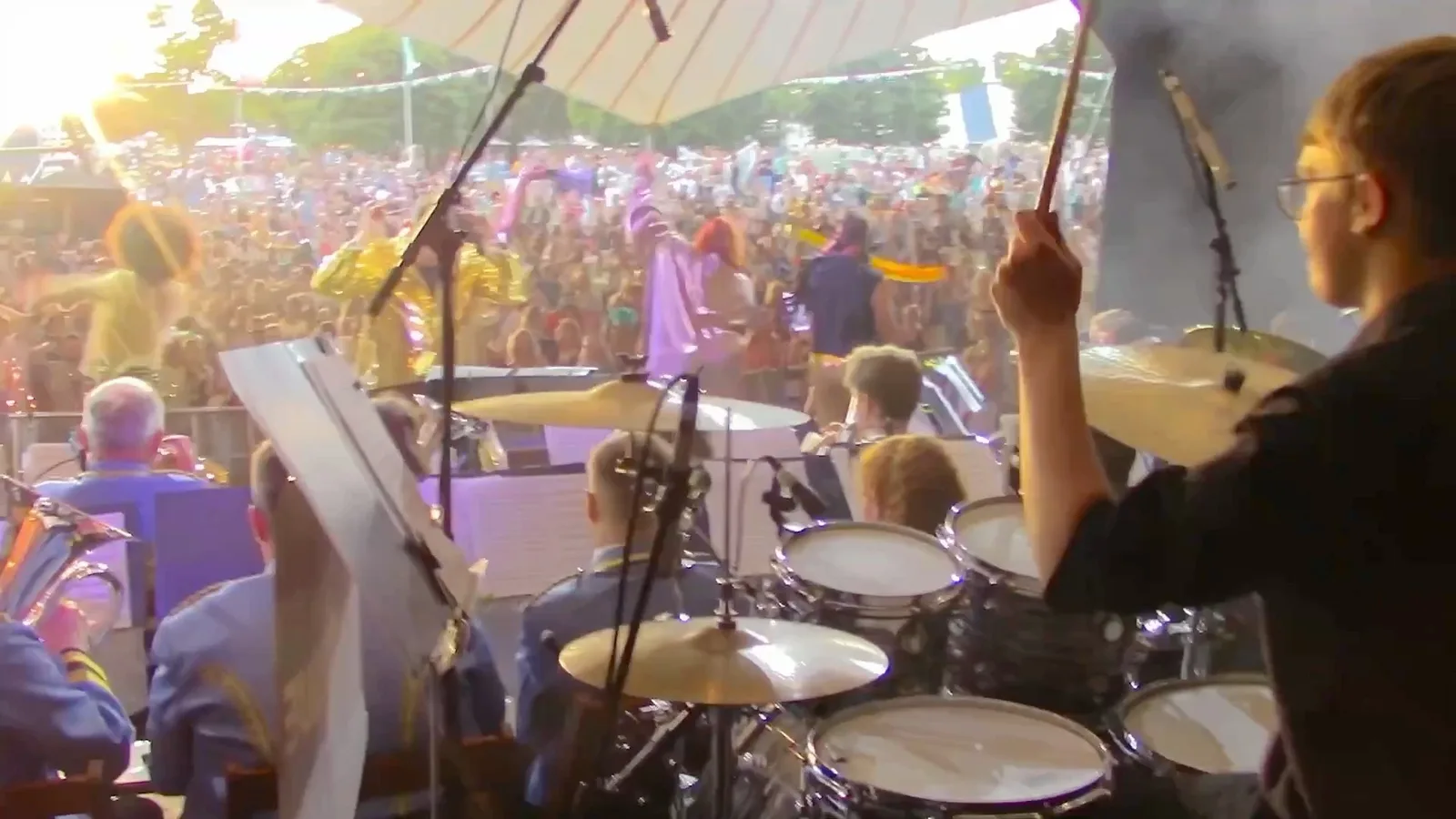 Photograph shared by The KNDS Fairey Band with its update, “What a weekend”.